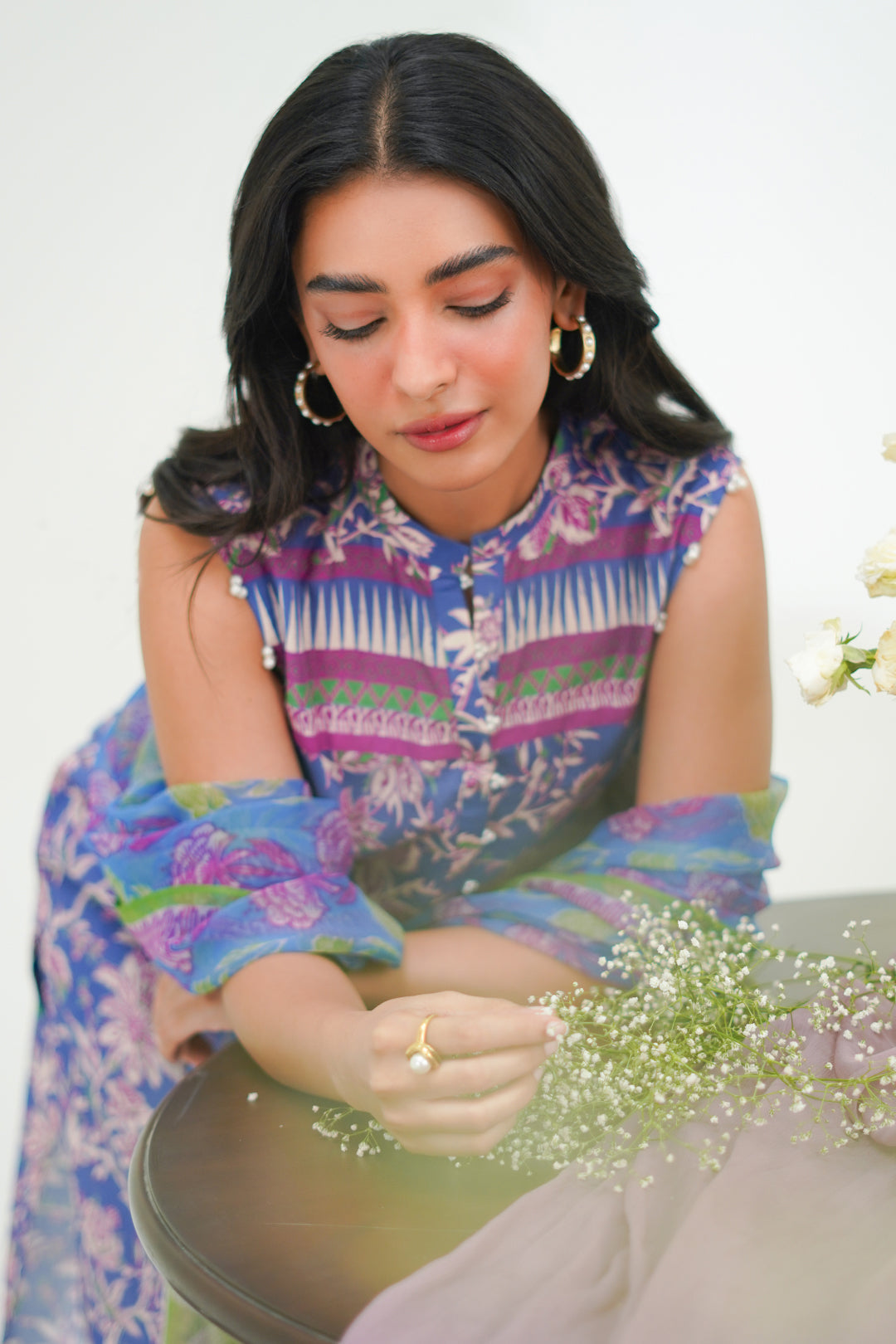 Zellbury | Unstitched 3 Piece Lawn | Shirt Shalwar Dupatta - 1501 - House Of Hania