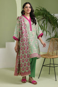 Zellbury | Unstitched 3 Piece Lawn | Shirt Shalwar Dupatta - 1502 - House Of Hania