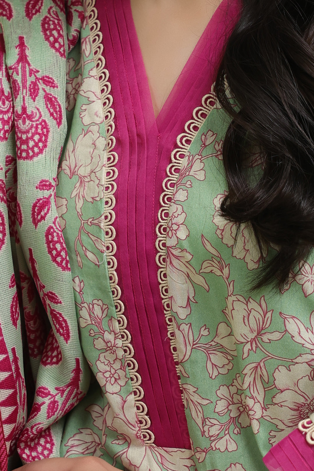 Zellbury | Unstitched 3 Piece Lawn | Shirt Shalwar Dupatta - 1502 - House Of Hania