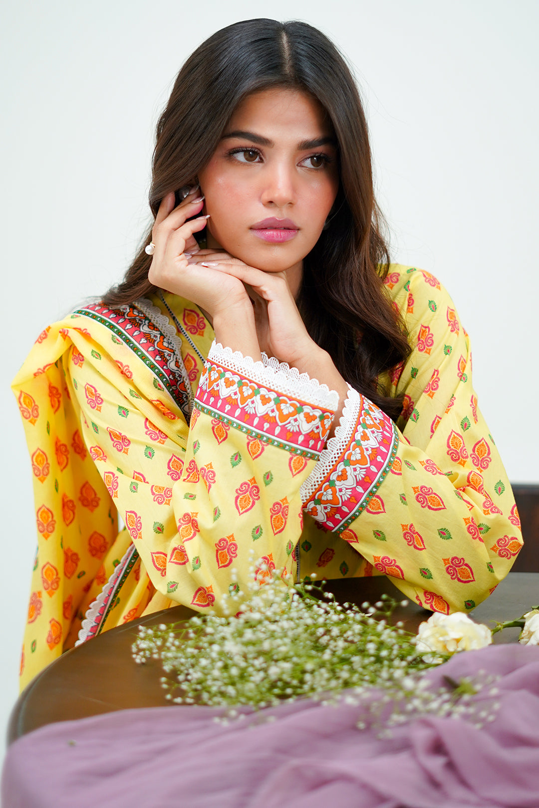 Zellbury | Unstitched 3 Piece Lawn | Shirt Shalwar Dupatta - 1503 - House Of Hania