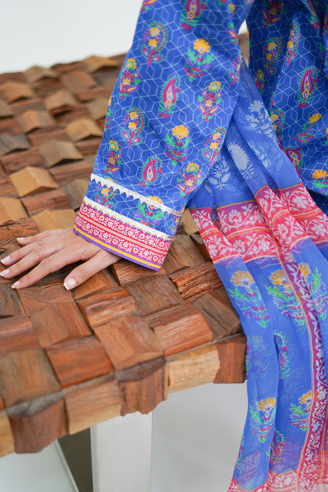 Zellbury | Unstitched 3 Piece Lawn | Shirt Shalwar Dupatta - 1505 - House Of Hania