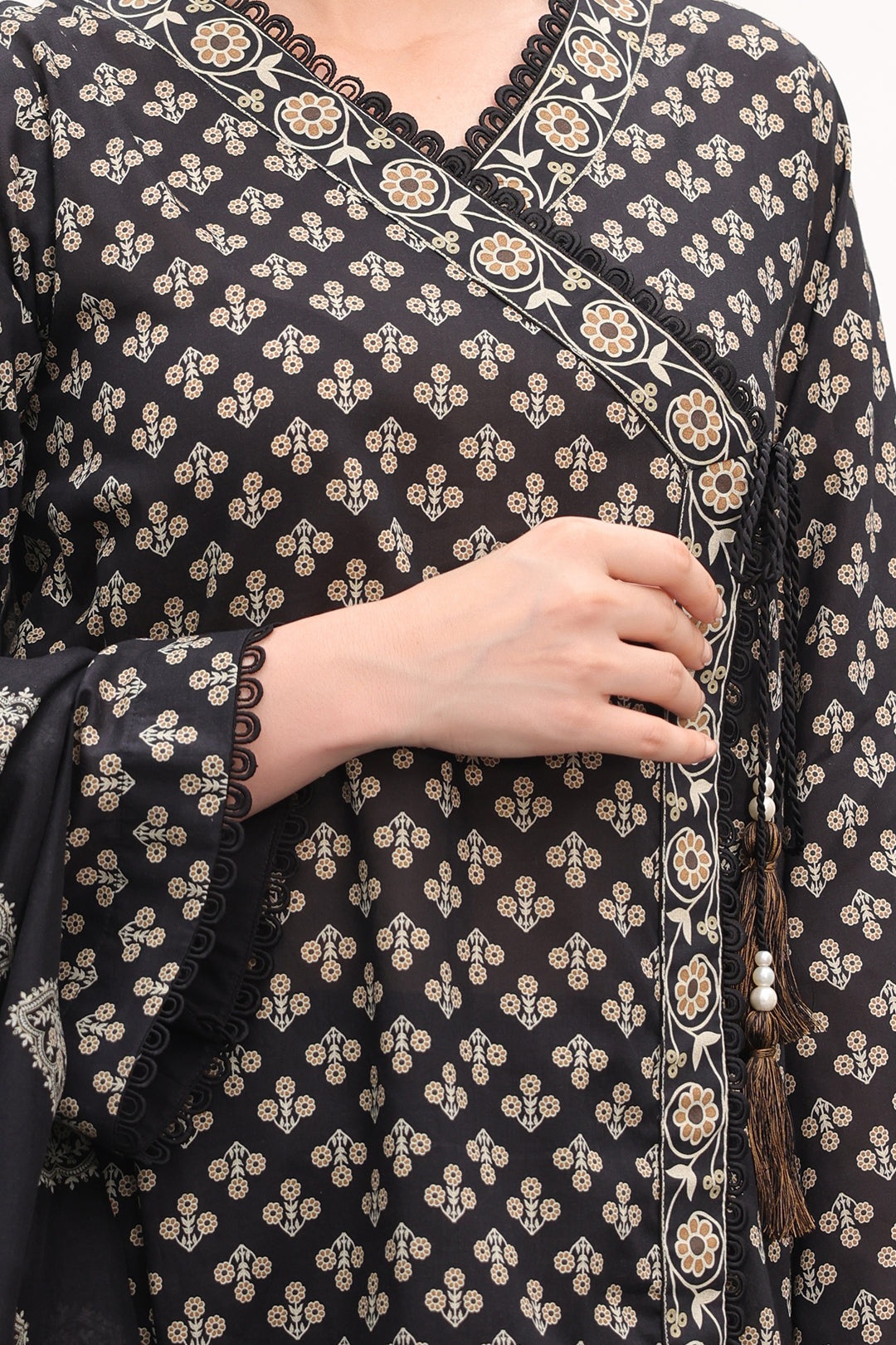 Zellbury | Unstitched 3 Piece Lawn | Shirt Shalwar Dupatta - 1507 - House Of Hania