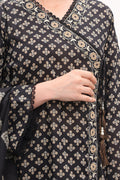 Zellbury | Unstitched 3 Piece Lawn | Shirt Shalwar Dupatta - 1507 - House Of Hania