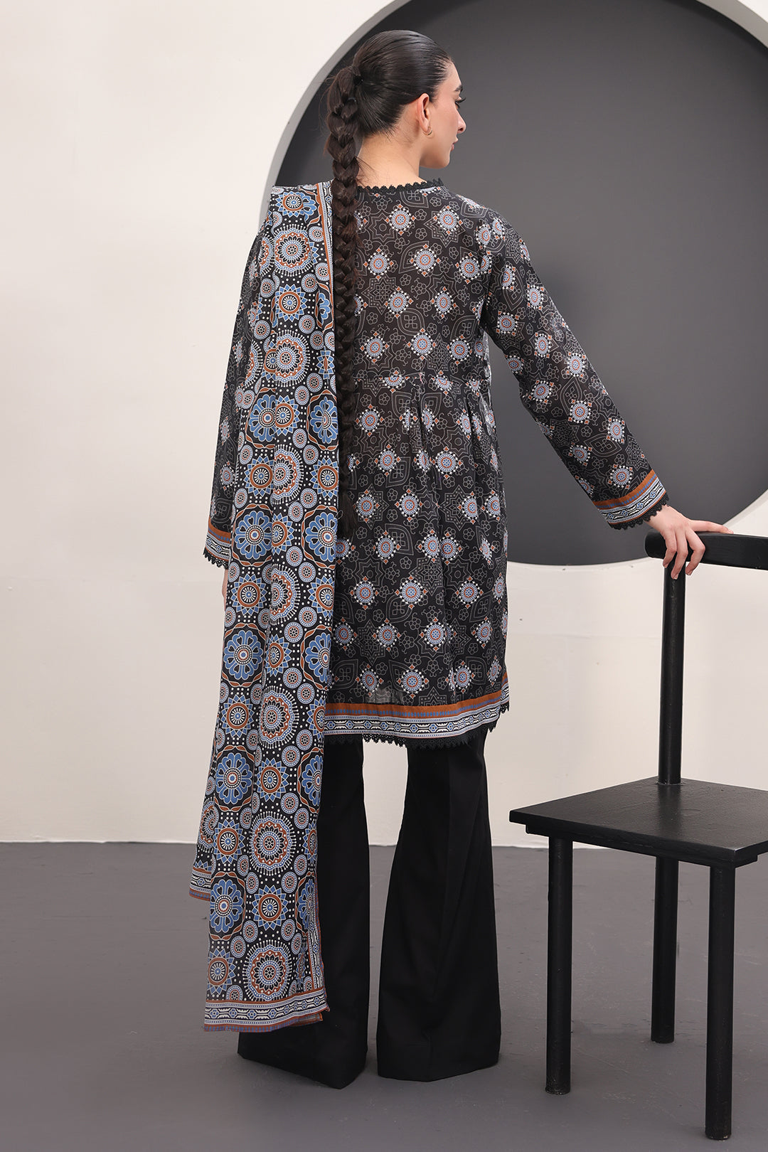 Zellbury | Unstitched 3 Piece Lawn | Shirt Shalwar Dupatta - 1508 - House Of Hania