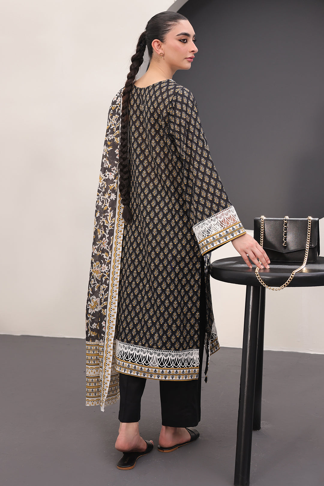 Zellbury | Unstitched 3 Piece Lawn | Shirt Shalwar Dupatta - 1515 - House Of Hania