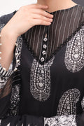 Zellbury | Unstitched 3 Piece Lawn | Shirt Shalwar Dupatta - 1525 - House Of Hania