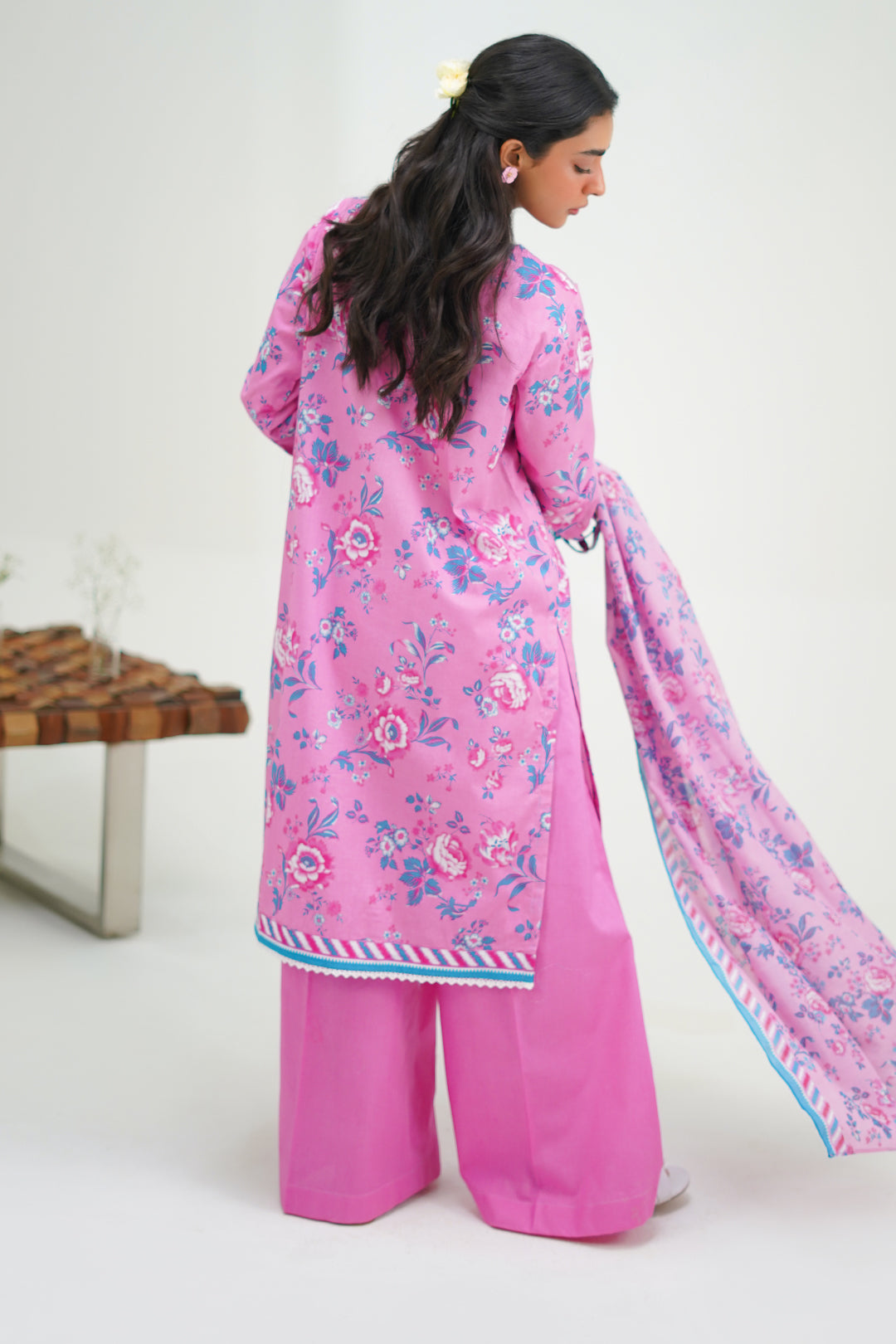 Zellbury | Unstitched 3 Piece Lawn | Shirt Shalwar Dupatta - 1569 - House Of Hania
