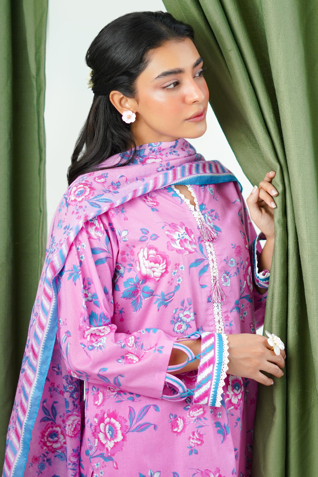 Zellbury | Unstitched 3 Piece Lawn | Shirt Shalwar Dupatta - 1569 - House Of Hania