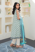 Zellbury | Unstitched 3 Piece Lawn | Shirt Shalwar Dupatta - 1663 - House Of Hania