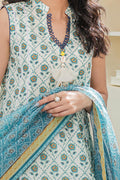 Zellbury | Unstitched 3 Piece Lawn | Shirt Shalwar Dupatta - 1663 - House Of Hania