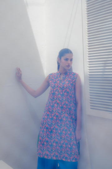 Zellbury | Unstitched 3 Piece Lawn | Shirt Shalwar Dupatta - 1665 - House Of Hania