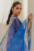 Zellbury | Unstitched 3 Piece Lawn | Shirt Shalwar Dupatta - 1665 - House Of Hania