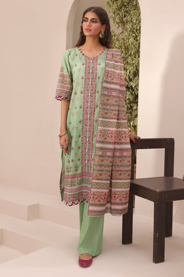 Zellbury | Unstitched 3 Piece Lawn | Shirt Shalwar Dupatta - 1669 - House Of Hania
