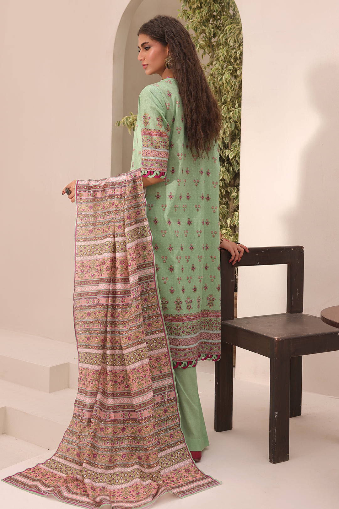 Zellbury | Unstitched 3 Piece Lawn | Shirt Shalwar Dupatta - 1669 - House Of Hania