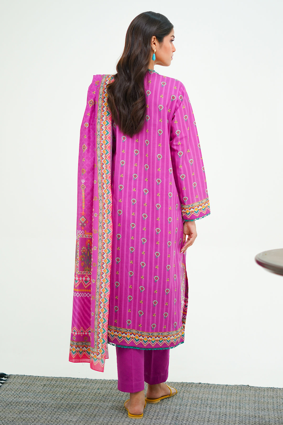 Zellbury | Unstitched 3 Piece Lawn | Shirt Shalwar Dupatta - 1671 - House Of Hania