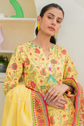 Zellbury | Unstitched 3 Piece Lawn | Shirt Shalwar Dupatta - 1675 - House Of Hania