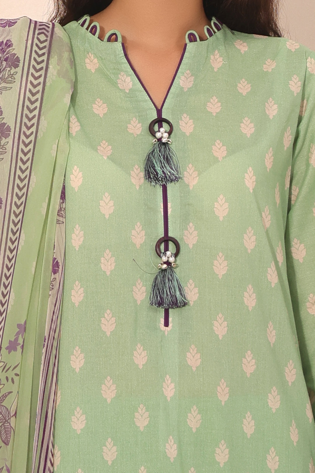 Zellbury | Unstitched 3 Piece Lawn | Shirt Shalwar Dupatta - 1696 - House Of Hania