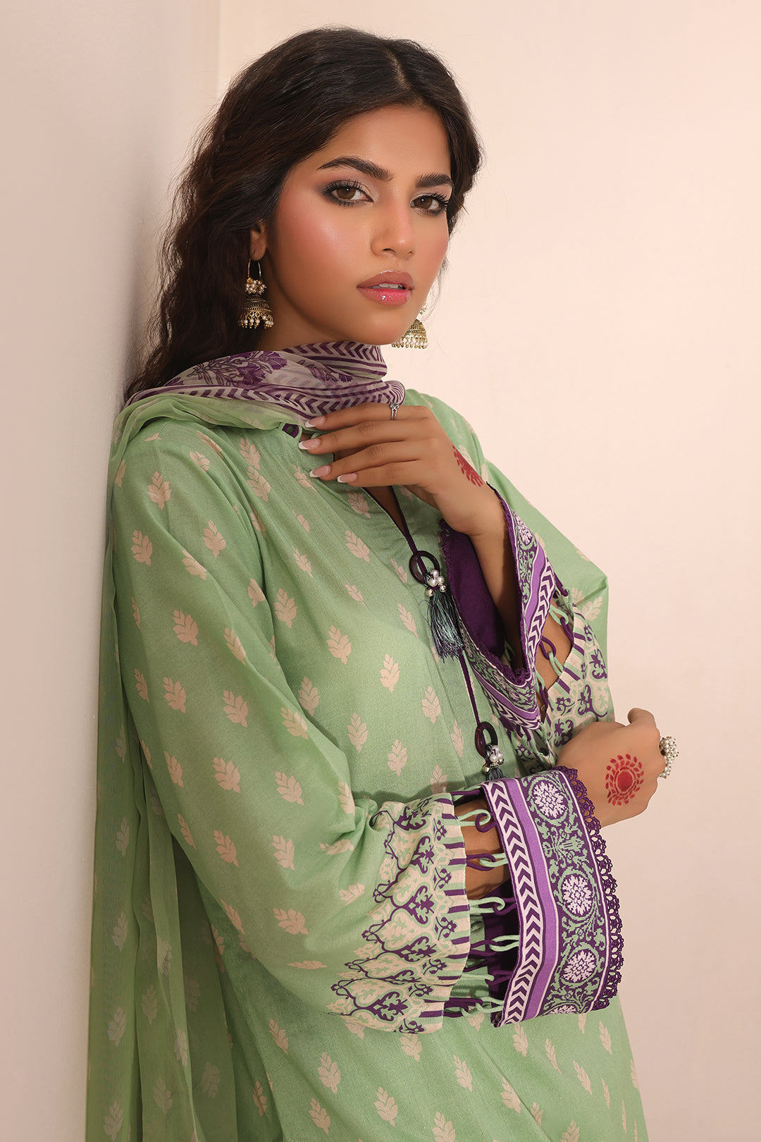 Zellbury | Unstitched 3 Piece Lawn | Shirt Shalwar Dupatta - 1696 - House Of Hania