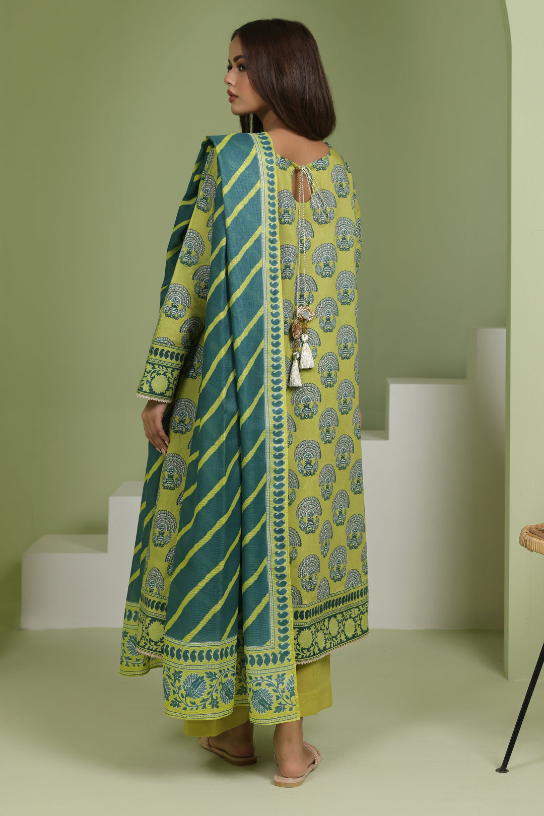 Zellbury | Unstitched 3 Piece Lawn | Shirt Shalwar Dupatta - 1720 - House Of Hania