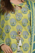 Zellbury | Unstitched 3 Piece Lawn | Shirt Shalwar Dupatta - 1720 - House Of Hania