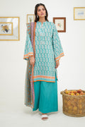 Zellbury | Unstitched 3 Piece Lawn | Shirt Shalwar Dupatta - 1721 - House Of Hania