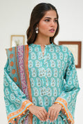Zellbury | Unstitched 3 Piece Lawn | Shirt Shalwar Dupatta - 1721 - House Of Hania