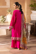 Zellbury | Unstitched 3 Piece Magenta | Embroidered Shirt Shalwar Dupatta - 1145 - House Of Hania