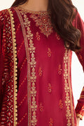 Zellbury | Unstitched 3 Piece Raw Silk | Embroidered Shirt Shalwar Dupatta - 0297 - House Of Hania