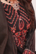 Zellbury | Unstitched 3 Piece Raw Silk | Embroidered Shirt Shalwar Dupatta - 0357 - House Of Hania