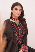 Zellbury | Unstitched 3 Piece Raw Silk | Embroidered Shirt Shalwar Dupatta - 0357 - House Of Hania