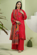 Zellbury | Unstitched 3 Piece Slub | Embroidered Shirt Shalwar Dupatta - 1272 - House Of Hania