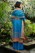 Zellbury | Unstitched 3 Piece Viscose | Embroidered Shirt Shalwar Dupatta - 0223 - House Of Hania