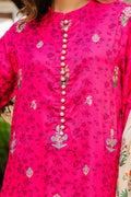 Zellbury | Unstitched 3 Piece Viscose | Embroidered Shirt Shalwar Dupatta - 0227 - House Of Hania
