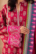 Zellbury | Unstitched 3 Piece Viscose | Embroidered Shirt Shalwar Dupatta - 0228 - House Of Hania
