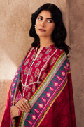 Zellbury | Unstitched 3 Piece Viscose | Embroidered Shirt Shalwar Dupatta - 0228 - House Of Hania