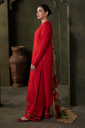 Zellbury | Unstitched 3 Piece Viscose | Embroidered Shirt Shalwar Dupatta - 0324 - House Of Hania