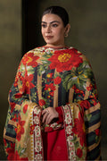 Zellbury | Unstitched 3 Piece Viscose | Embroidered Shirt Shalwar Dupatta - 0324 - House Of Hania