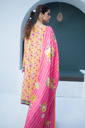 Zellbury | Unstitched 3 Piece Viscose | Embroidered Shirt Shalwar Dupatta - 0837 - House Of Hania