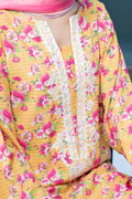 Zellbury | Unstitched 3 Piece Viscose | Embroidered Shirt Shalwar Dupatta - 0837 - House Of Hania