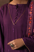 Zellbury | Unstitched 3 Piece Viscose | Embroidered Shirt Shalwar Shawl - 0248 - House Of Hania