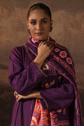 Zellbury | Unstitched 3 Piece Viscose | Embroidered Shirt Shalwar Shawl - 0248 - House Of Hania