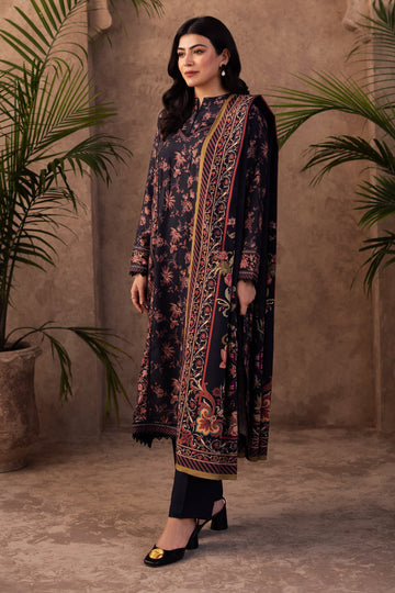Zellbury | Unstitched 3 Piece Viscose | Shirt Shalwar Dupatta - 0200 - House Of Hania