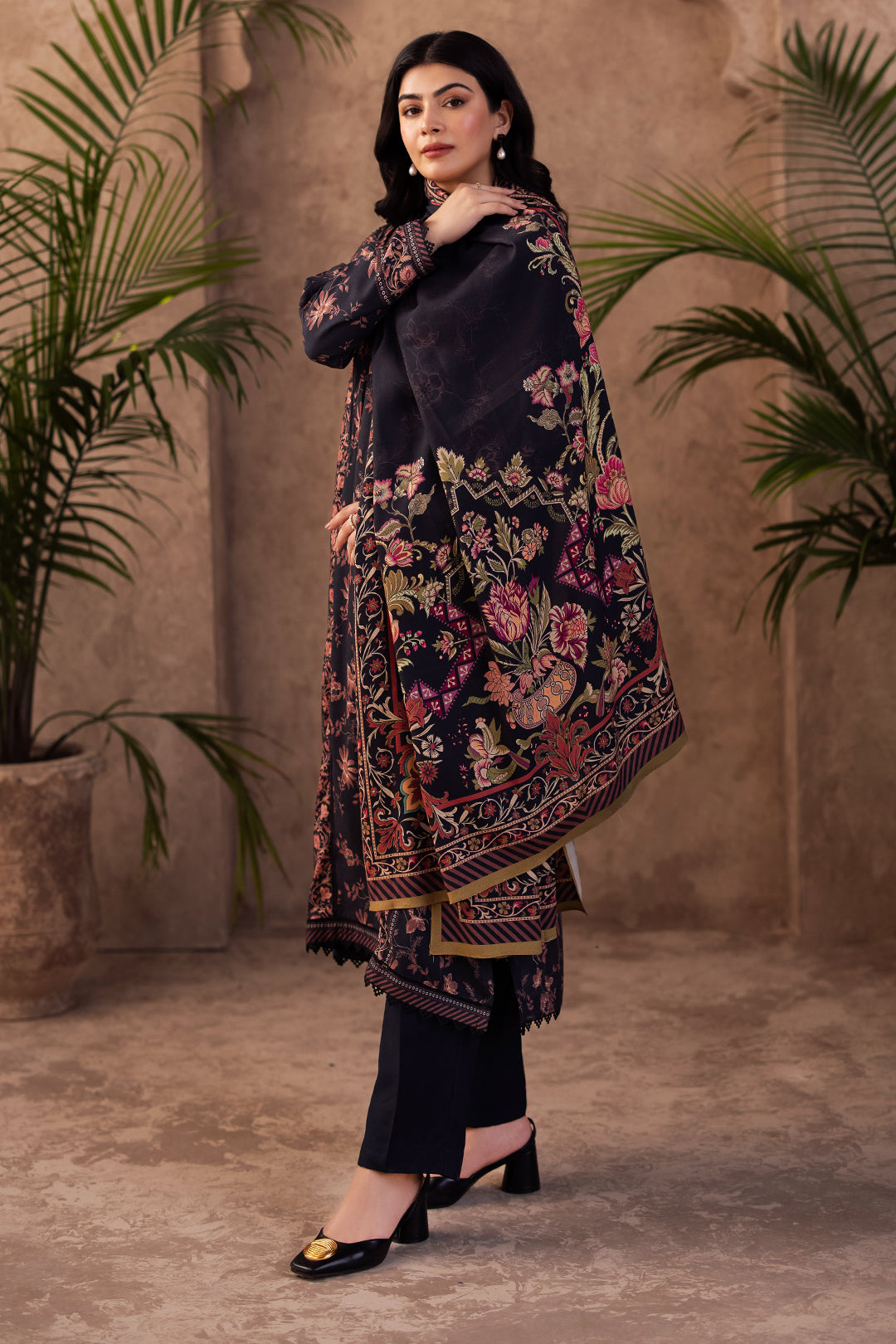 Zellbury | Unstitched 3 Piece Viscose | Shirt Shalwar Dupatta - 0200 - House Of Hania