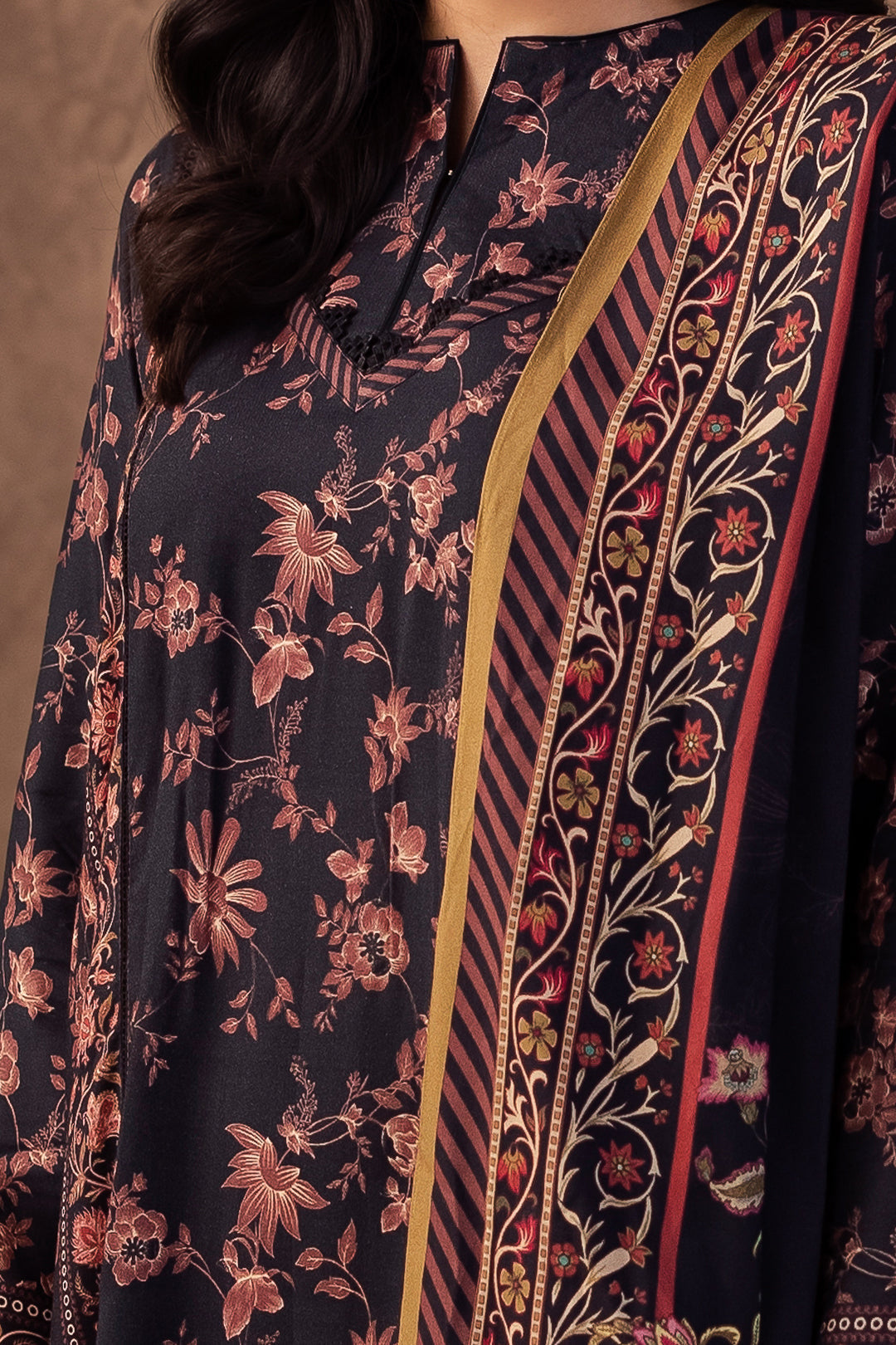 Zellbury | Unstitched 3 Piece Viscose | Shirt Shalwar Dupatta - 0200 - House Of Hania
