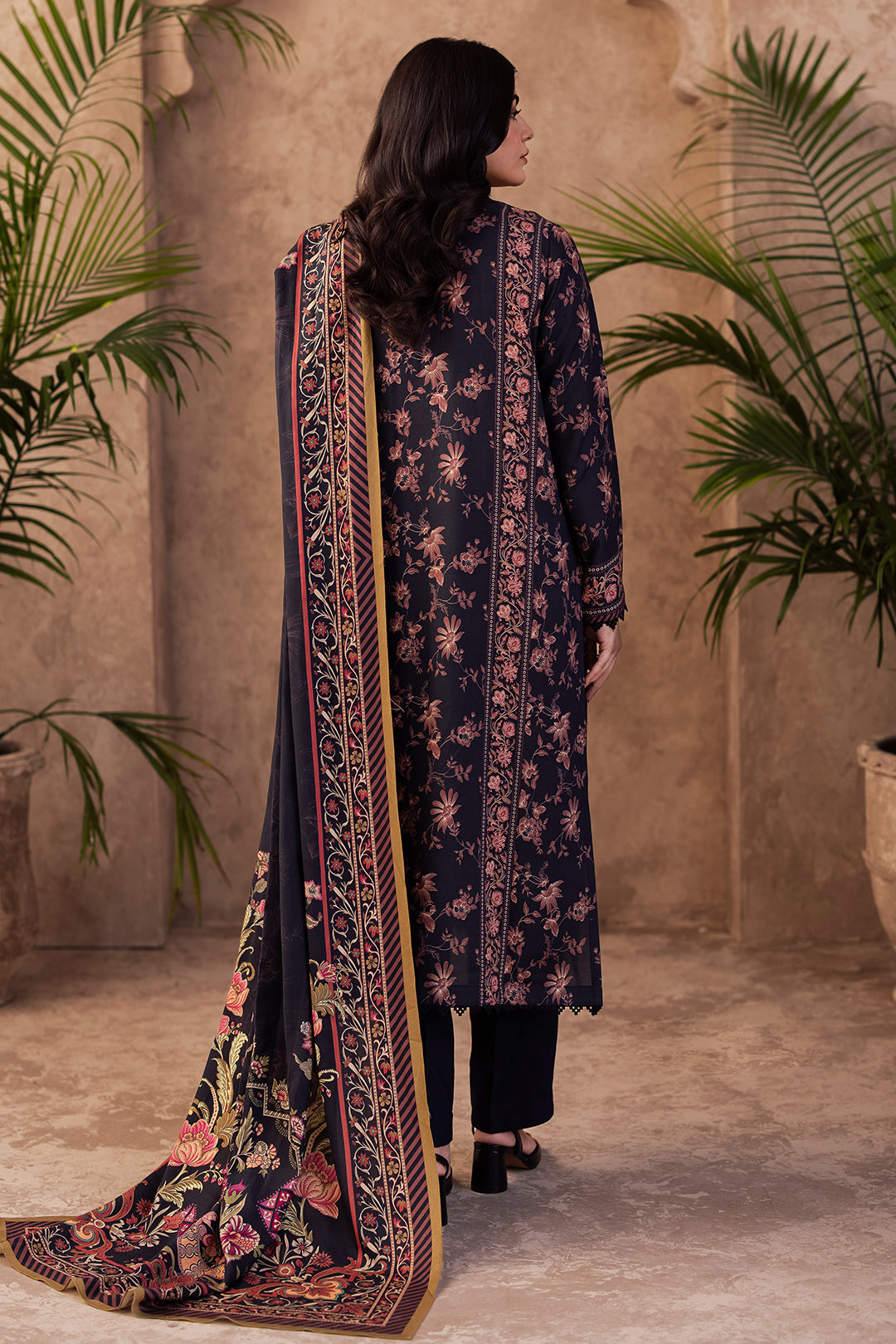 Zellbury | Unstitched 3 Piece Viscose | Shirt Shalwar Dupatta - 0200 - House Of Hania