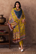Zellbury | Unstitched 3 Piece Viscose | Shirt Shalwar Dupatta - 0201 - House Of Hania