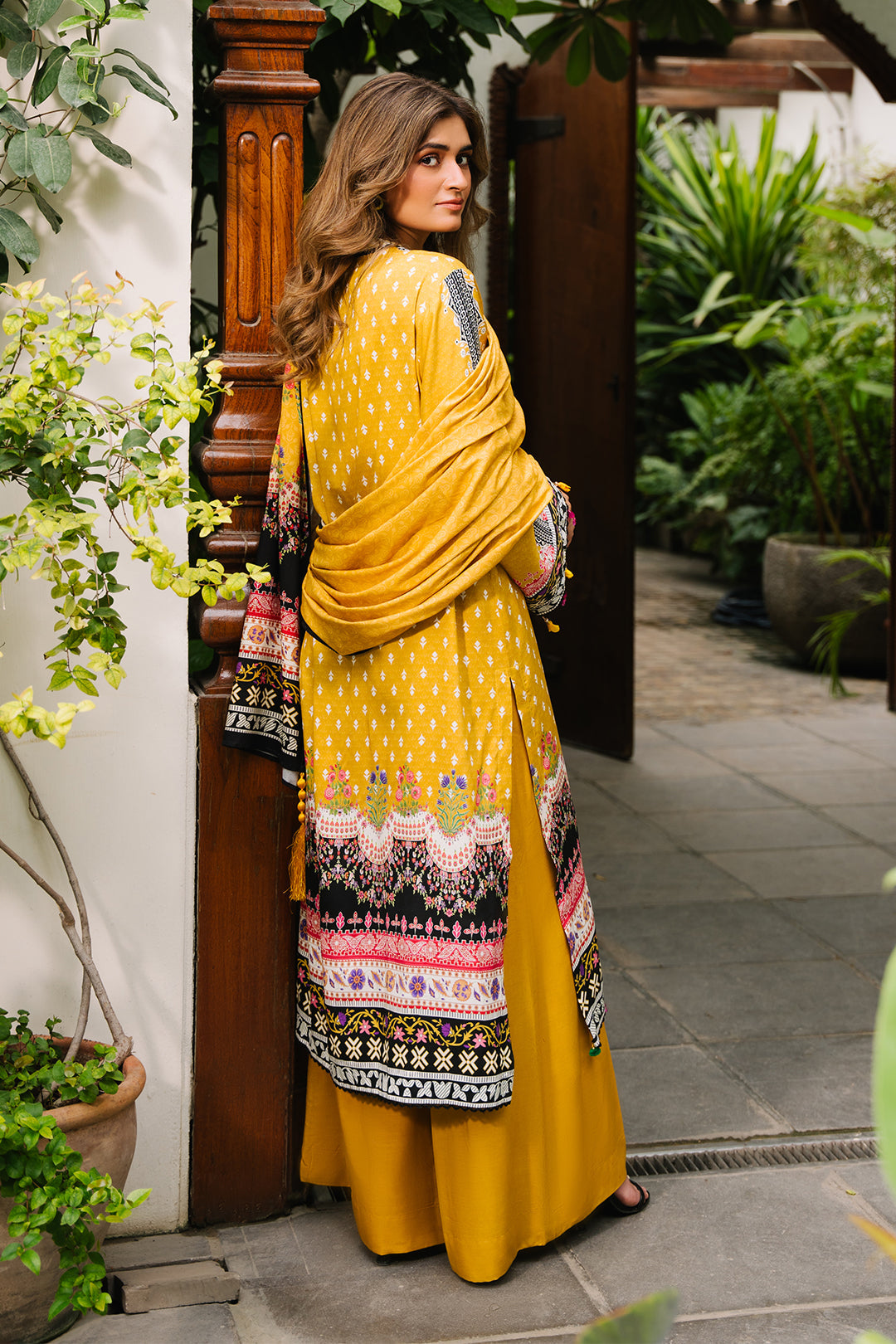Zellbury | Unstitched 3 Piece Viscose | Shirt Shalwar Dupatta - 0205 - House Of Hania