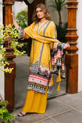 Zellbury | Unstitched 3 Piece Viscose | Shirt Shalwar Dupatta - 0205 - House Of Hania