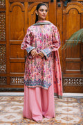 Zellbury | Unstitched 3 Piece Viscose | Shirt Shalwar Dupatta - 0206 - House Of Hania