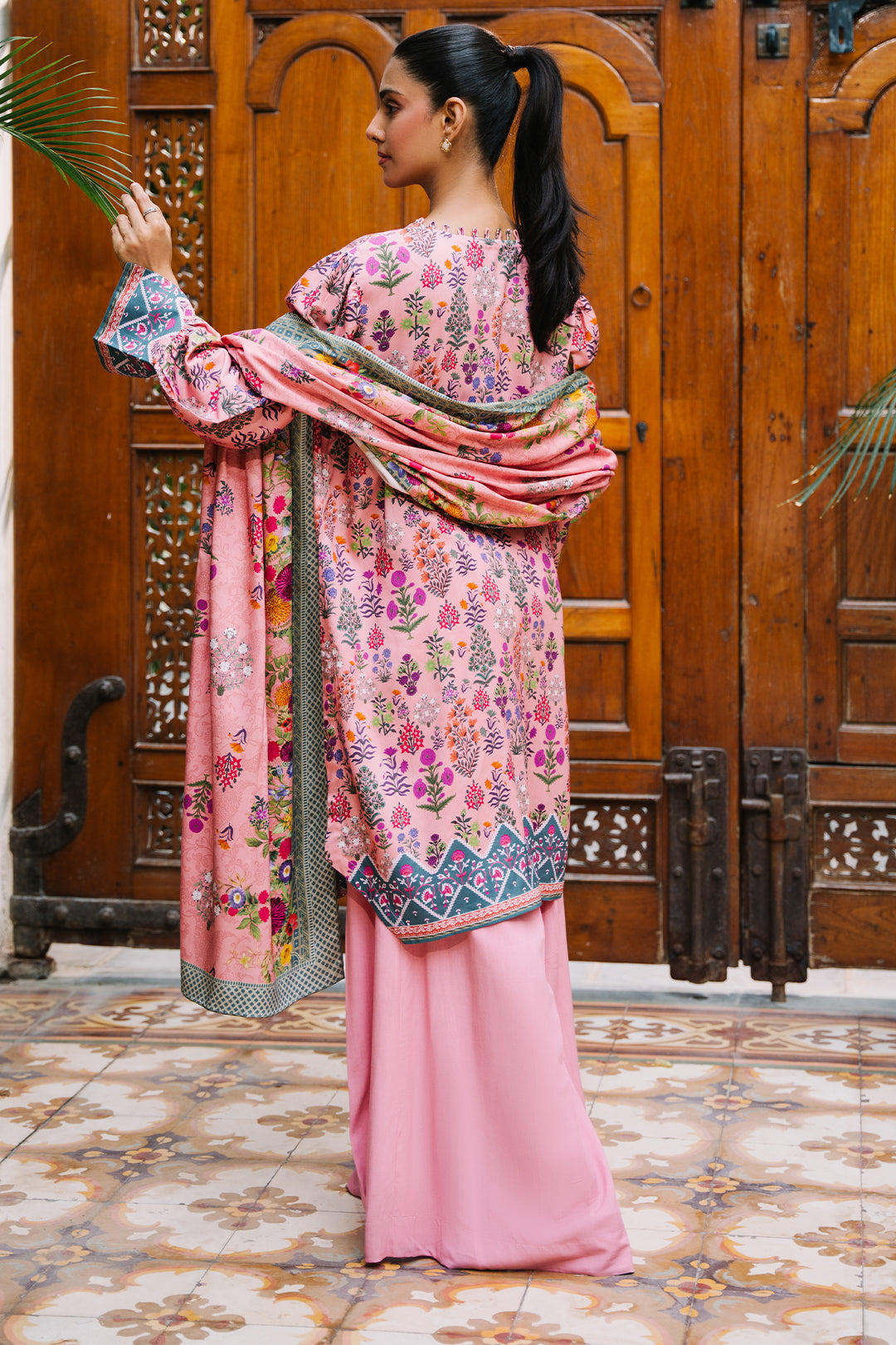 Zellbury | Unstitched 3 Piece Viscose | Shirt Shalwar Dupatta - 0206 - House Of Hania